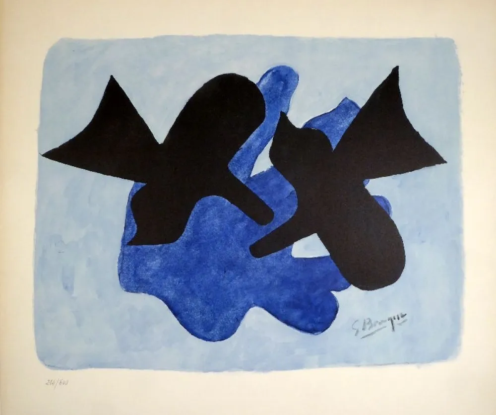 Litografia Braque - Oiseaux