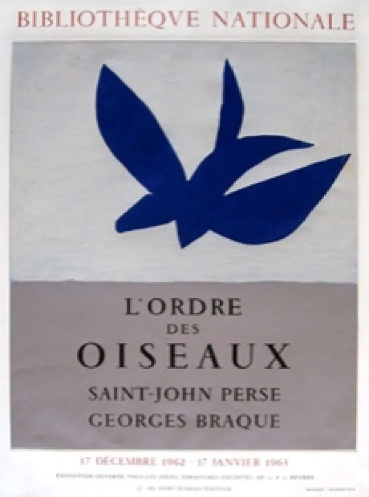 Cartaz Braque - Ordre des oiseaux