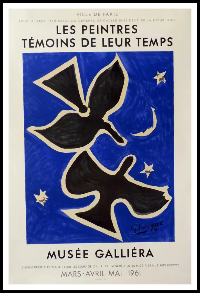Litografia Braque - Peintres témoins de leur temps - Musée GALLIERA