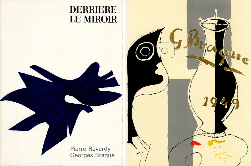 Livro Ilustrado Braque - PIERRE REVERDY, GEORGES BRAQUE. DERRIÈRE LE MIROIR n° 135-136. Déc.1962-Janv.1963.