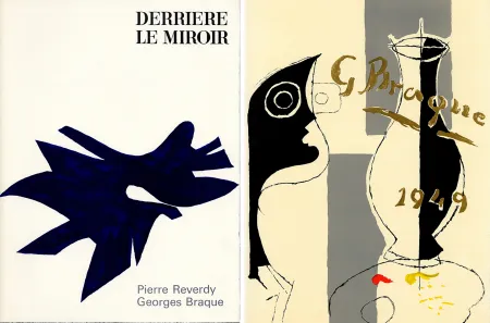 Livro Ilustrado Braque - PIERRE REVERDY, GEORGES BRAQUE. DERRIÈRE LE MIROIR n° 135-136. Déc.1962-Janv.1963.