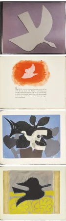 Livro Ilustrado Braque - Saint-John Perse. L'ORDRE DES OISEAUX. 9 eaux-fortes en couleurs de Georges Braque (1962)
