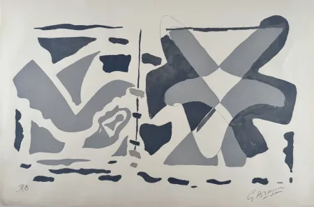 Xilogravura Braque - Si je mourais là-bas 