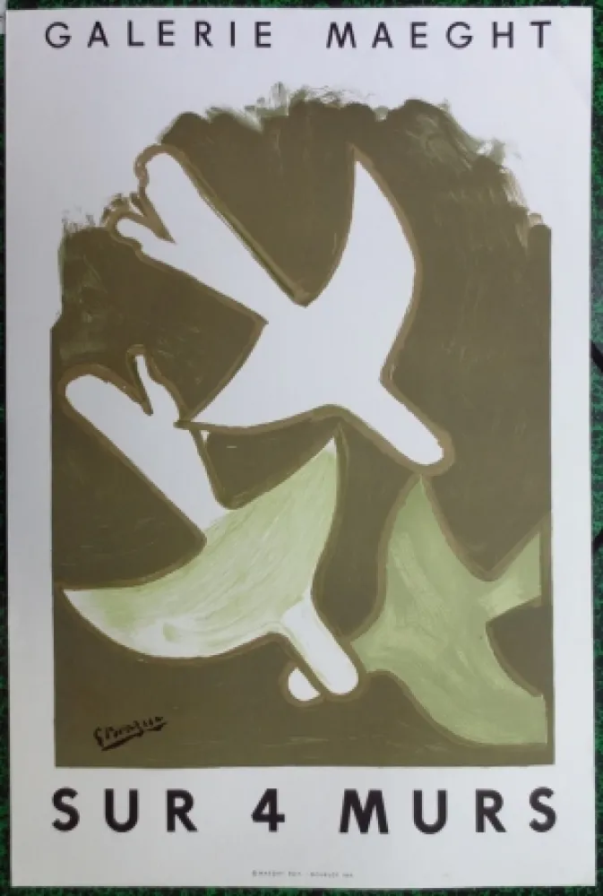 Litografia Braque - Sur 4 murs