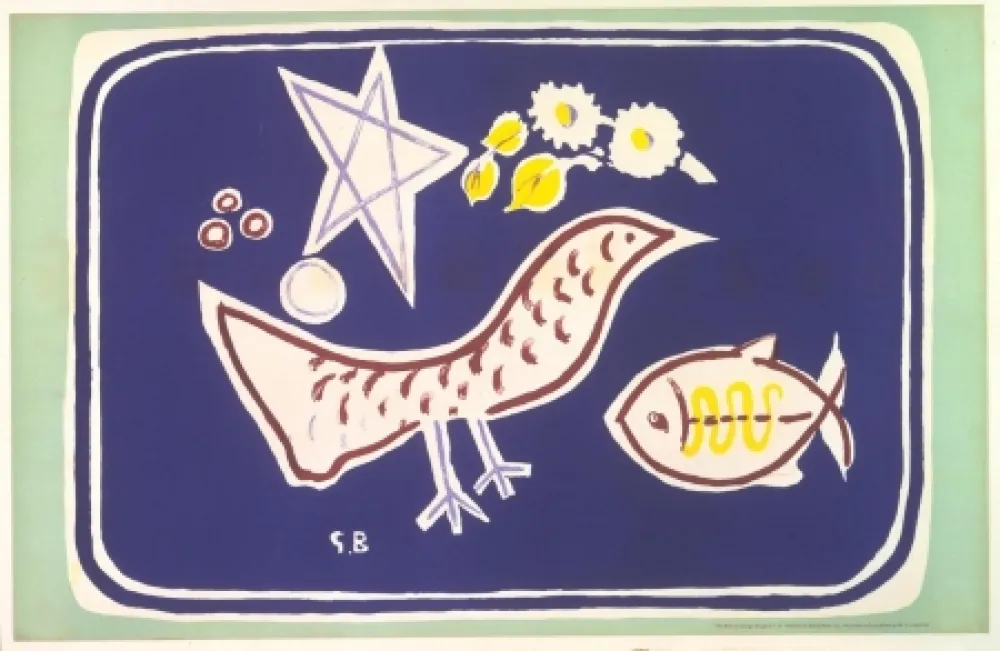 Litografia Braque - The bird