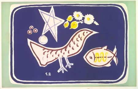 Litografia Braque - The bird