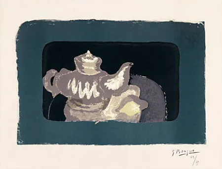 Litografia Braque - Théière grise