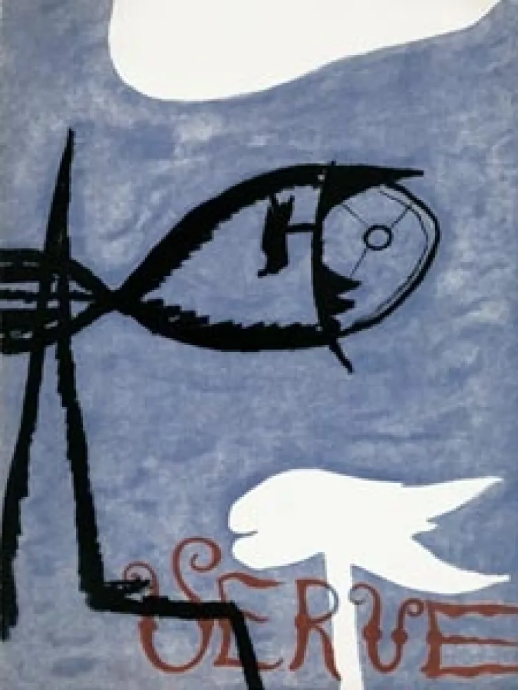 Livro Ilustrado Braque - VERVE VOL. I n° 2. (Couverture de G. Braque)