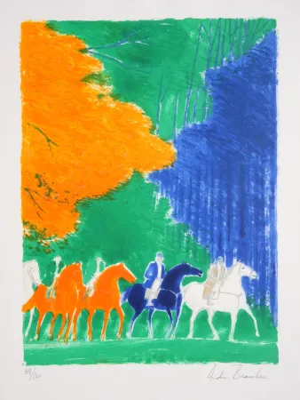 Litografia Brasilier - Promenade d'Automne