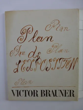 Livro Ilustrado Brauner - Plan de l'exposition galerie Iolas 1966