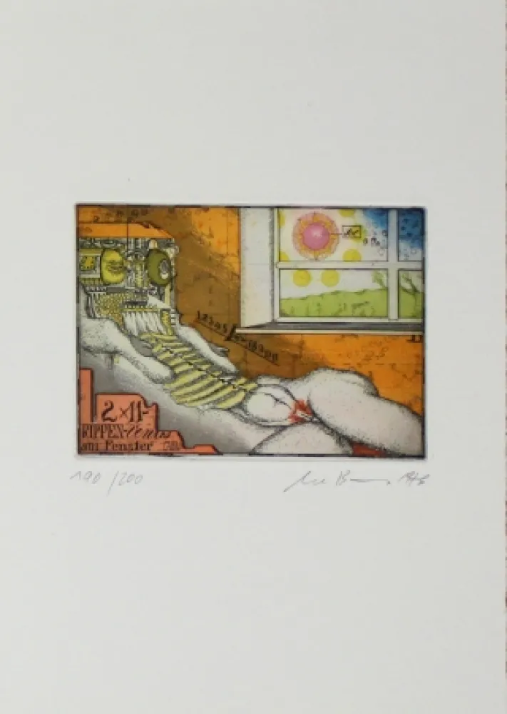 Água-Forte E Água-Tinta Bremer - Rippenvenus am Fenster