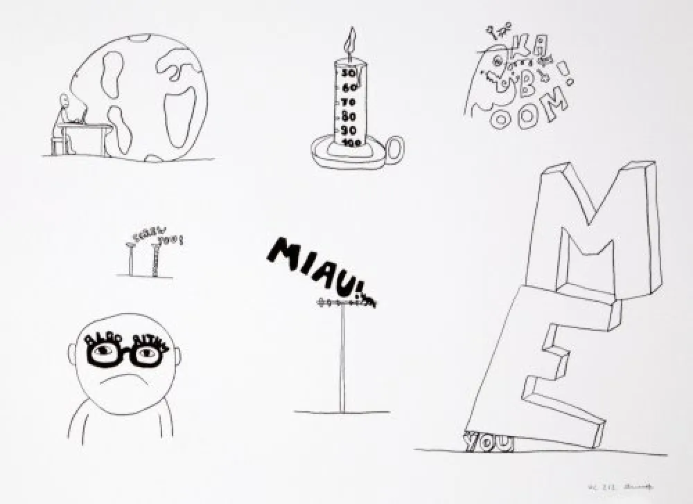 Litografia Breuning  - Random thoughts about life 7