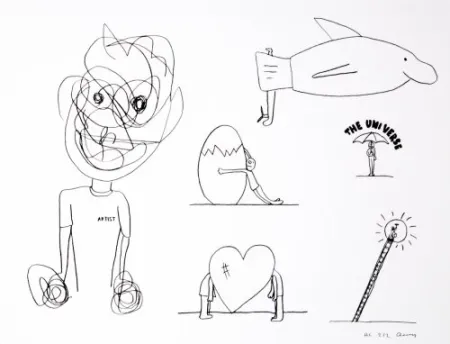 Litografia Breuning  - Random thoughts about life 8