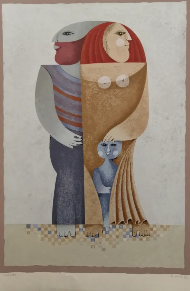 Litografia Briss - La Famille