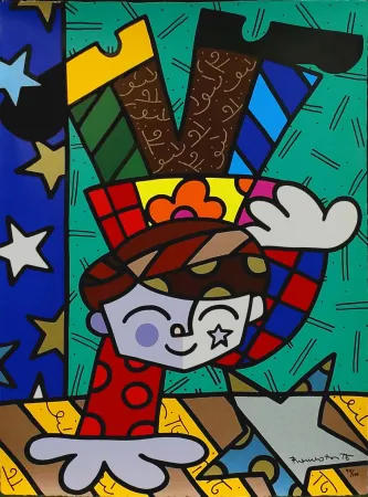 Serigrafia Britto - UPSIDEDOWN TOO