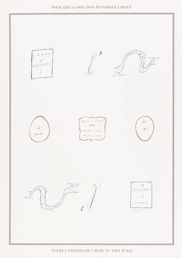 Serigrafia Broodthaers - Rébus