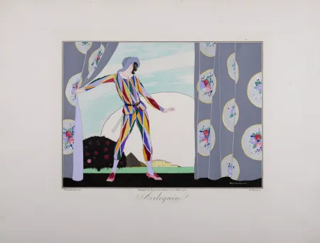 Gravura Brunelleschi - Arlequin, 1914 - Masterpiece!