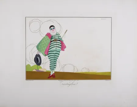 Gravura Brunelleschi - Tartaglia, 1914 - Masterpiece!