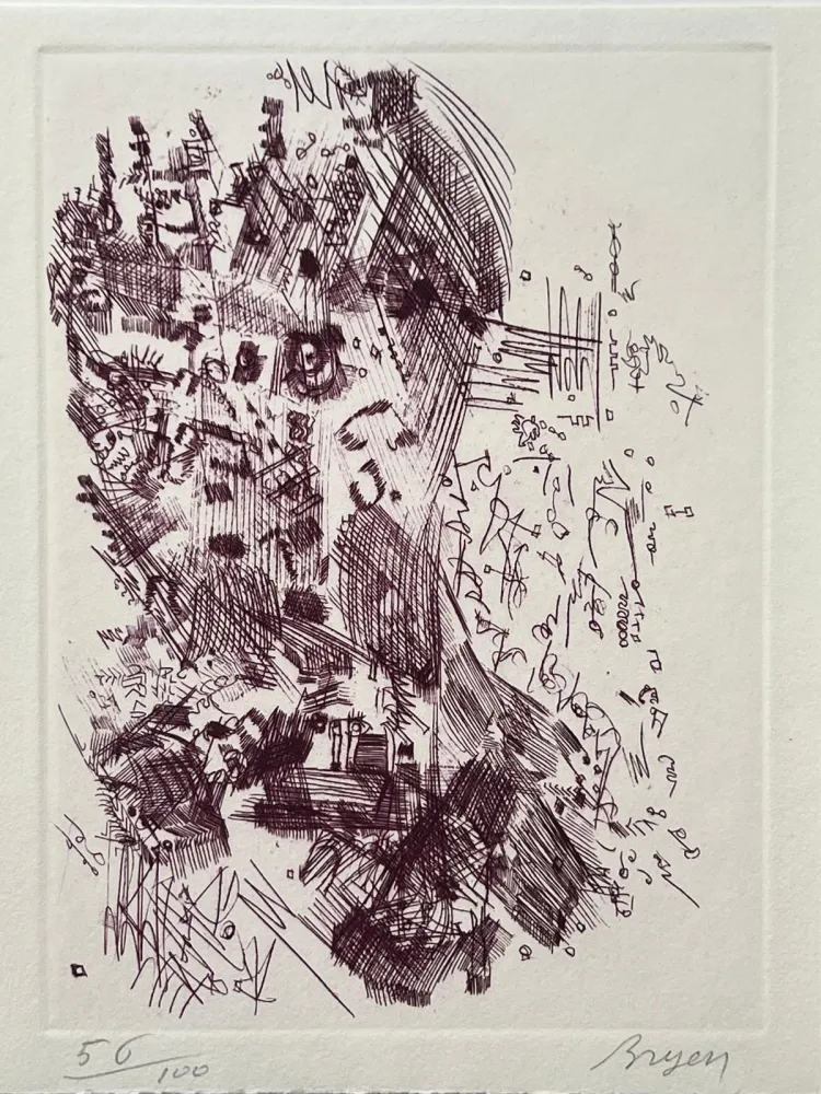 Água-Forte Bryen - Hommage à Hans Arp 