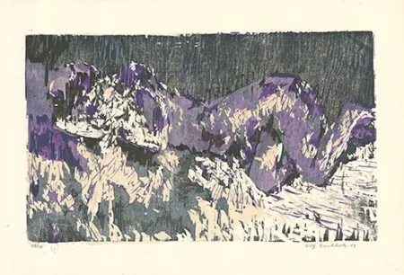 Xilogravura Buchholz - Liegende / Reclining Woman