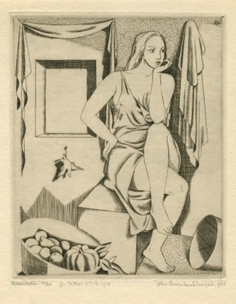 Água-Forte Buckland-Wright - Melancholie