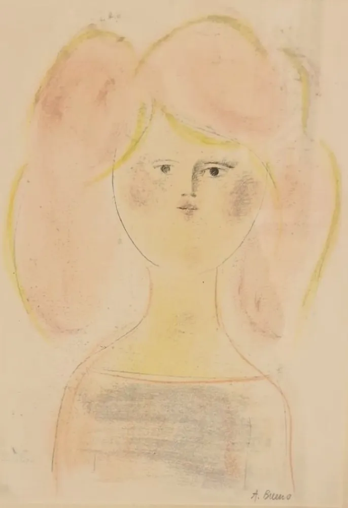 Monotipia Bueno - Volto