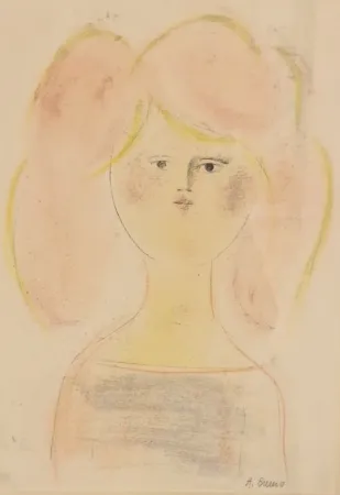 Monotipia Bueno - Volto