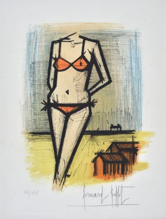 Litografia Buffet - A la Plage