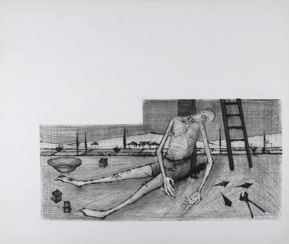 Gravura Buffet - Déposition, La Passion du Christ, 1954