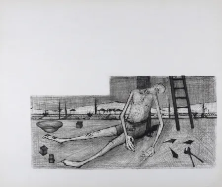 Gravura Buffet - Déposition, La Passion du Christ, 1954