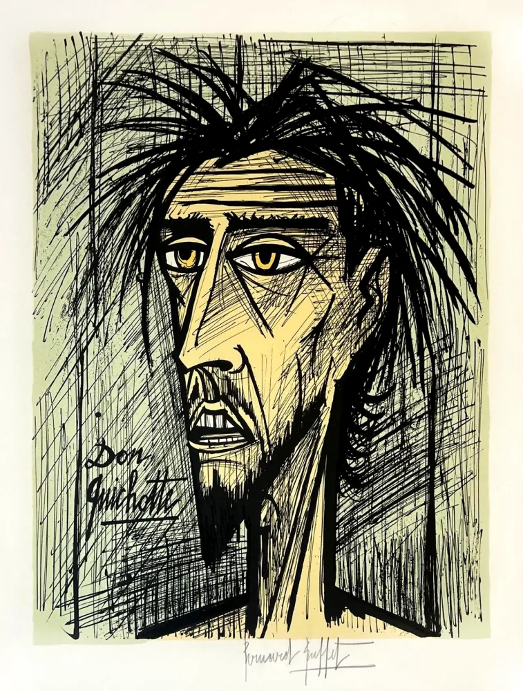 Litografia Buffet - Don Quichotte 