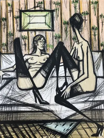 Litografia Buffet - Jeux de dames