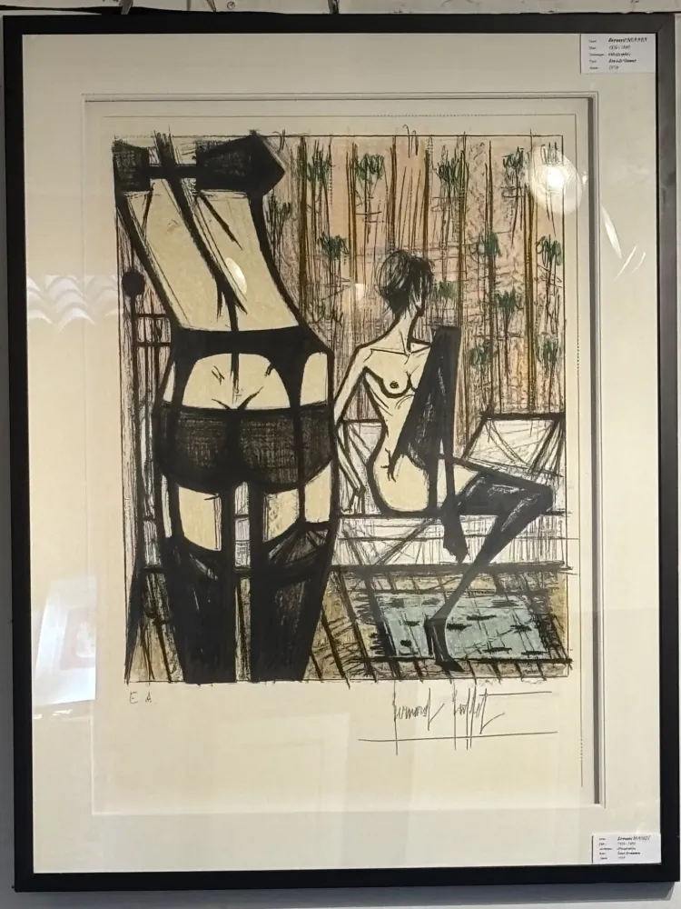 Litografia Buffet - Jeux de dames IX