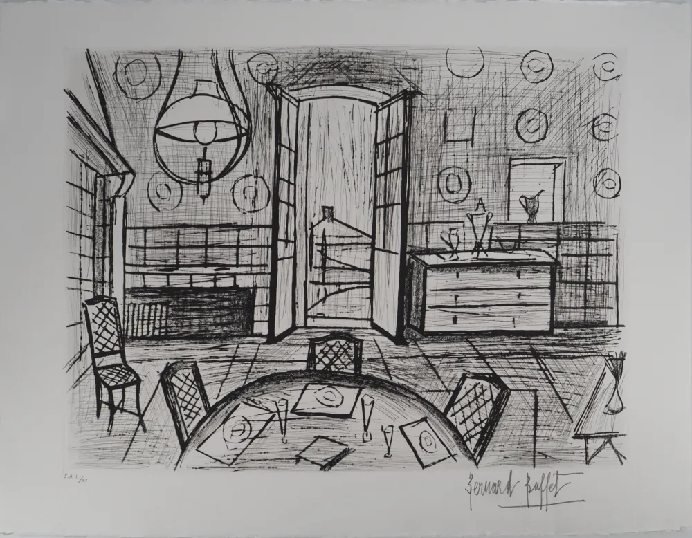 Gravura Buffet - La Baume, la salle à manger