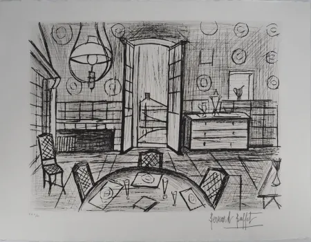 Gravura Buffet - La Baume, la salle à manger