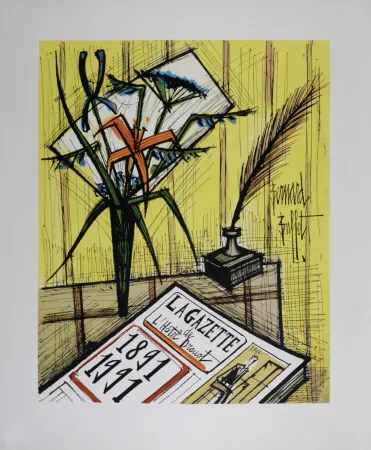 Litografia Buffet - La Gazette de l'Hôtel Drouot, 1991