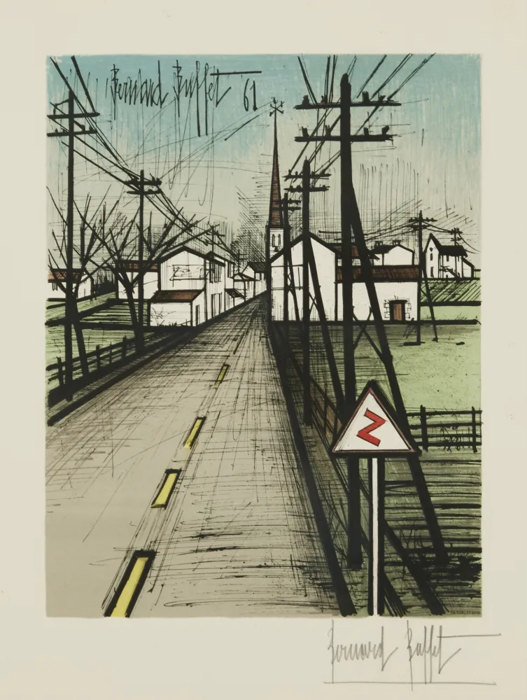 Litografia Buffet - La route