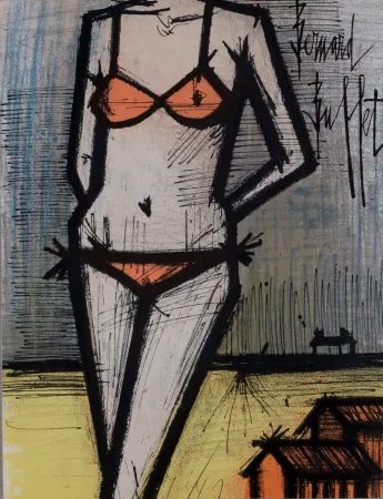 Litografia Buffet - Le Bikini, 1967