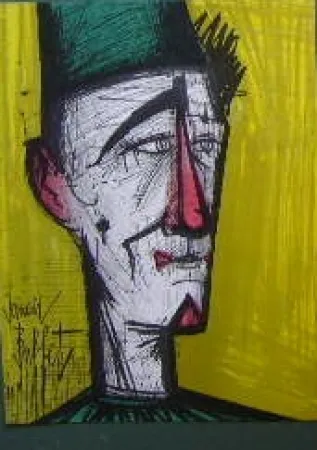 Litografia Buffet - Le clown Jojo