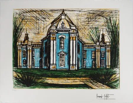 Gravura Buffet - Le pavillon de l'Ermitage