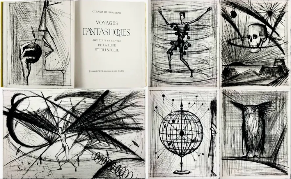 Livro Ilustrado Buffet - Le Voyages Fantastiques 1958