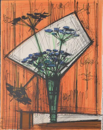 Litografia Buffet - Les ombelles, 1972