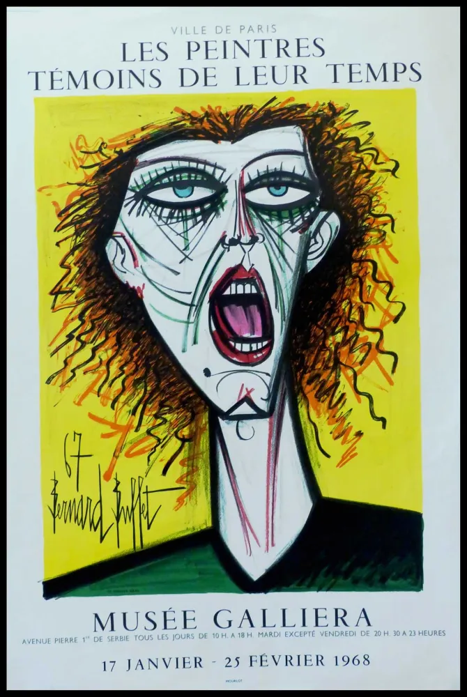 Cartaz Buffet - LES PEINTRES TEMOINS DE LEUR TEMPS - MUSÉE GALLIERA