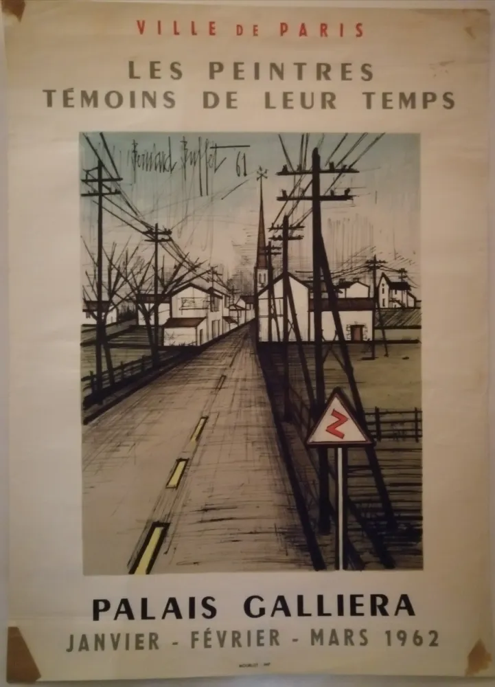 Cartaz Buffet - Peintres témoins de leur temps - 1962