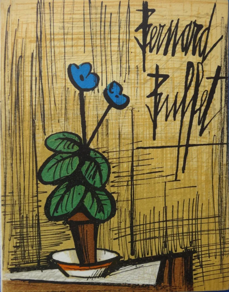 Litografia Buffet - Petite primevère bleue