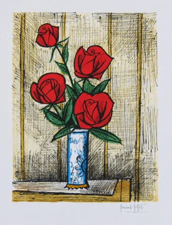 Litografia Buffet - Roses