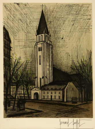 Litografia Buffet - Saint-Germain-des-Prés