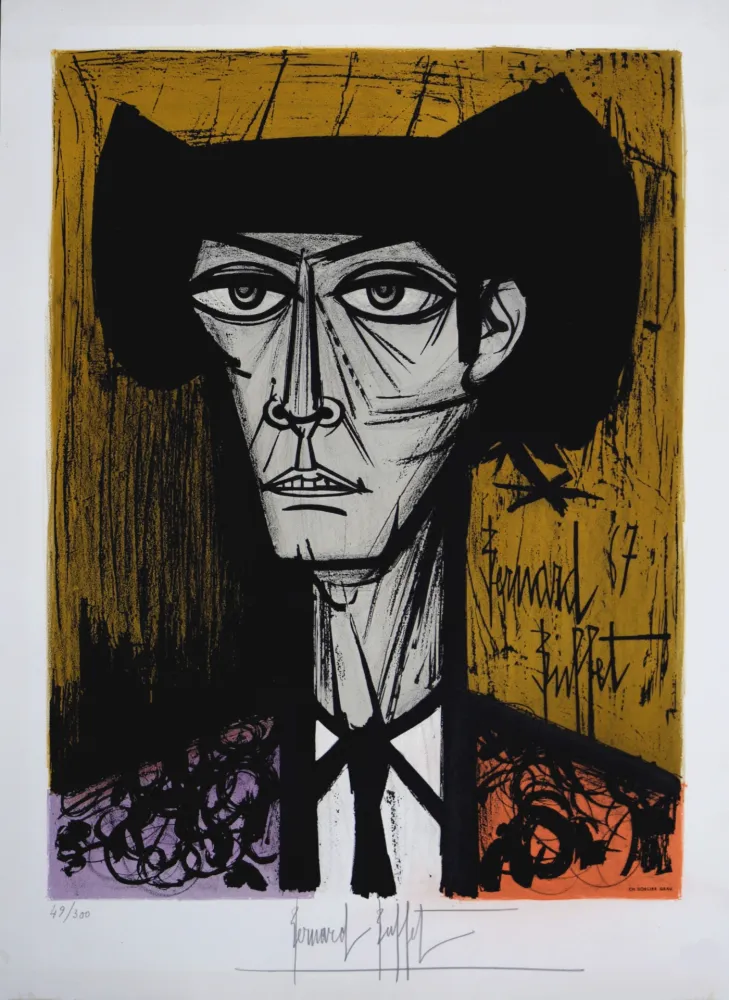 Litografia Buffet - Toreador, 1967 - Hand-signed!