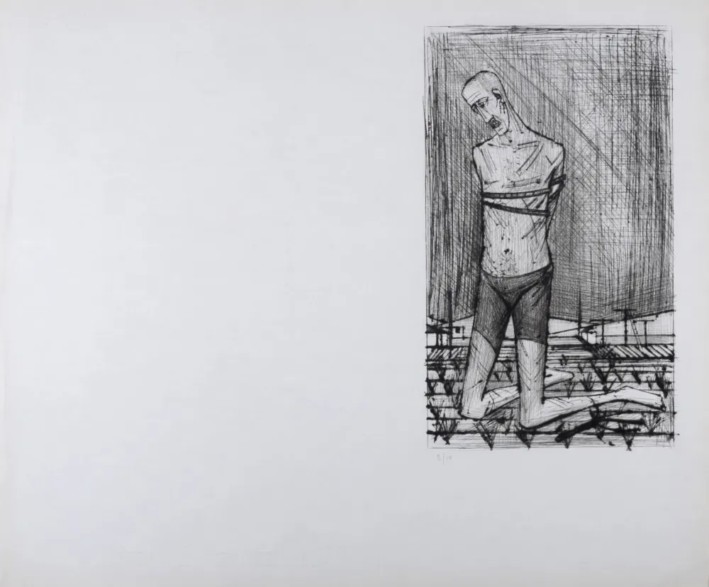 Gravura Buffet - Un genoux, La Passion du Christ 