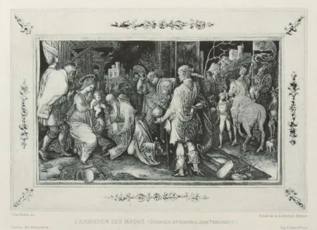 Água-Forte E Água-Tinta Buhot - L'adoration des mages